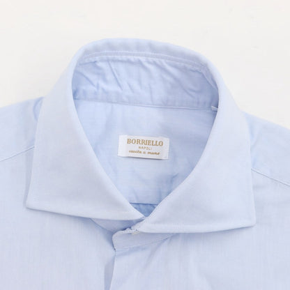 [Used] BORRIELLO Twill Cotton Wide Collar Dress Shirt Light Blue [Size 36] [BLU] [S/S/A/W] [Condition Rank B] ​​[Men&