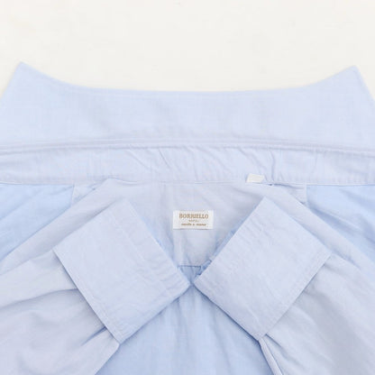 [Used] BORRIELLO Twill Cotton Wide Collar Dress Shirt Light Blue [Size 36] [BLU] [S/S/A/W] [Condition Rank B] ​​[Men&