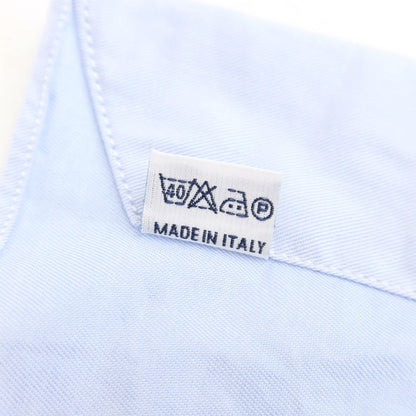 [Used] BORRIELLO Twill Cotton Wide Collar Dress Shirt Light Blue [Size 36] [BLU] [S/S/A/W] [Condition Rank B] ​​[Men&