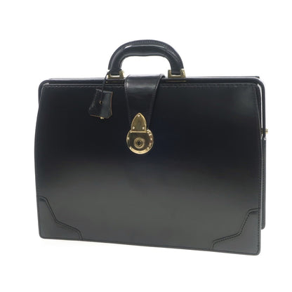 【中古】オオバセイホウ 大峡製鞄 ブライドルレザー スリム ダレスバッグ ブラック【BLK】【S/S/A/W】【状態ランクB】【メンズ】【769069】