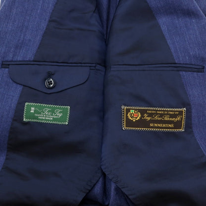 [Used] Makers Shirt Kamakura Wool Silk Linen 2B Tailored Jacket Light Navy [Size 46] [NVY] [S/S] [Condition Rank B] ​​[Men&