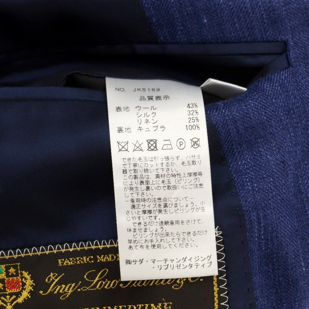[Used] Makers Shirt Kamakura Wool Silk Linen 2B Tailored Jacket Light Navy [Size 46] [NVY] [S/S] [Condition Rank B] ​​[Men&