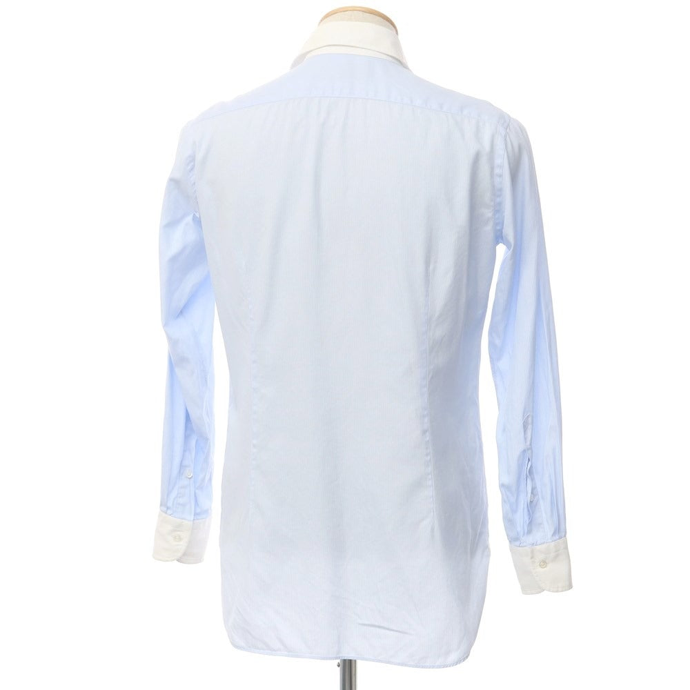 [Used] Makers Shirt Kamakura Cotton Horizontal Collar Dress Shirt Light Blue x White [Size 37-81] [BLU] [S/S/A/W] [Condition Rank C] [Men&