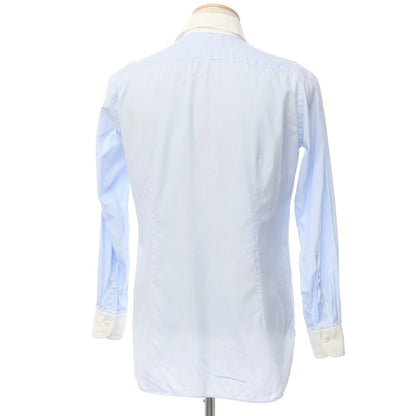 [Used] Makers Shirt Kamakura Cotton Horizontal Collar Dress Shirt Light Blue x White [Size 37-81] [BLU] [S/S/A/W] [Condition Rank C] [Men&