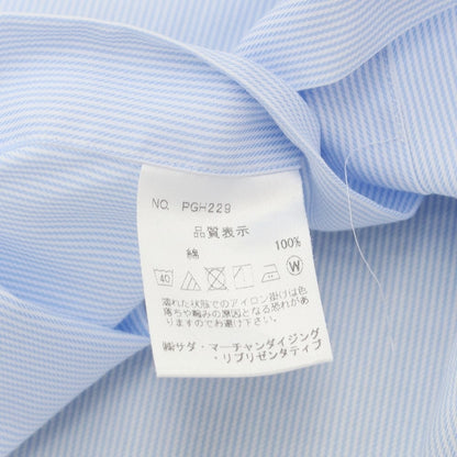 [Used] Makers Shirt Kamakura Cotton Horizontal Collar Dress Shirt Light Blue x White [Size 37-81] [BLU] [S/S/A/W] [Condition Rank C] [Men&
