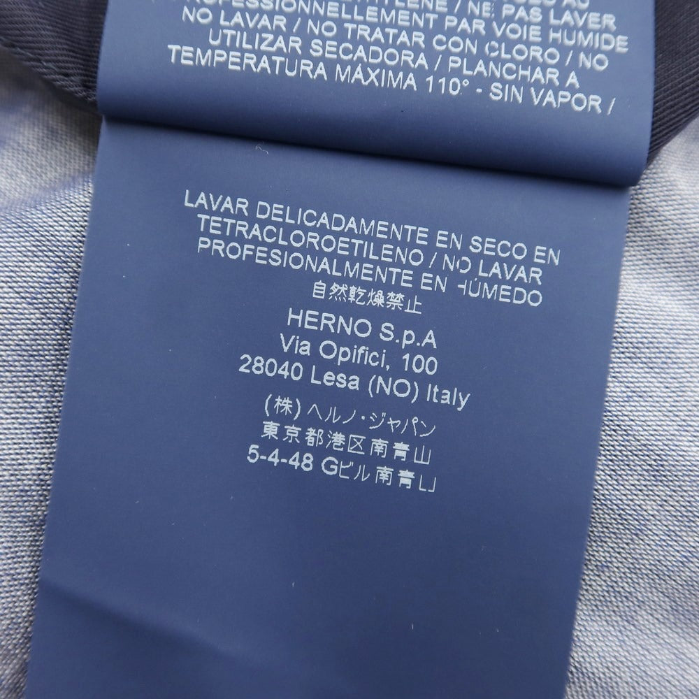 [Used] Herno Cotton Nylon Trench Coat Navy [Size 46] [NVY] [S/S] [Condition Rank C] [Men&