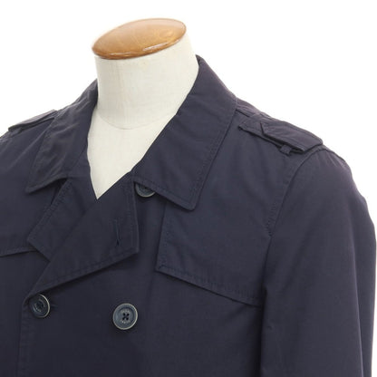 [Used] Herno Cotton Nylon Trench Coat Navy [Size 46] [NVY] [S/S] [Condition Rank C] [Men&