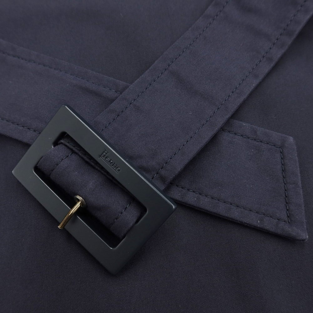 [Used] Herno Cotton Nylon Trench Coat Navy [Size 46] [NVY] [S/S] [Condition Rank C] [Men&