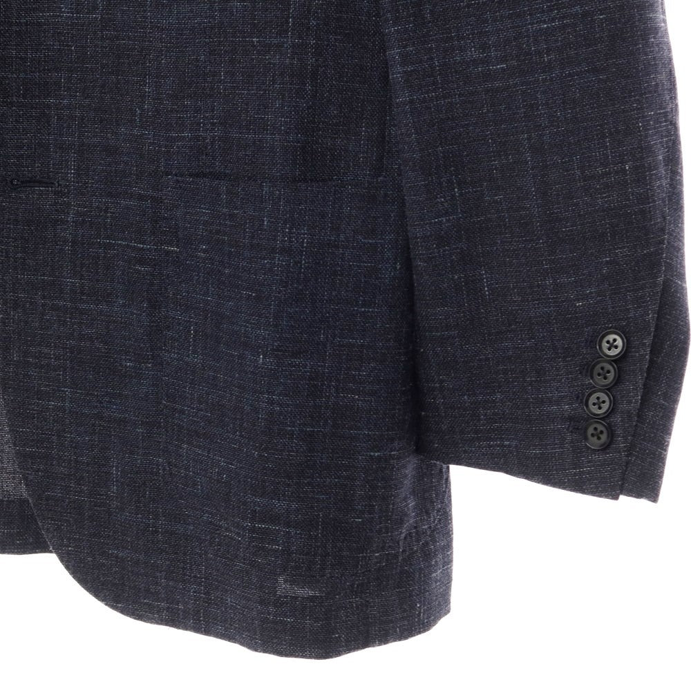 [Used] Sartoria Ring Wool Silk Linen 3B Tailored Jacket Dark Navy [Size 44] [NVY] [S/S] [Condition Rank C] [Men&
