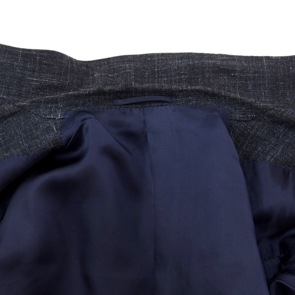 [Used] Sartoria Ring Wool Silk Linen 3B Tailored Jacket Dark Navy [Size 44] [NVY] [S/S] [Condition Rank C] [Men&