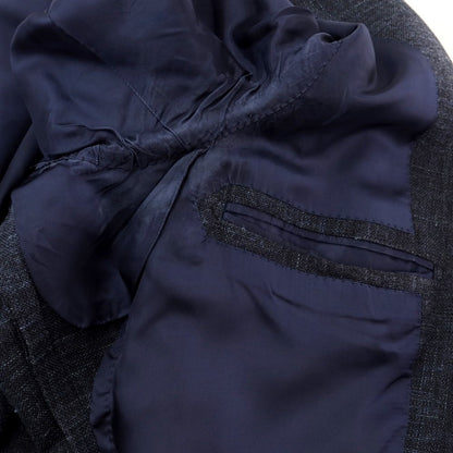 [Used] Sartoria Ring Wool Silk Linen 3B Tailored Jacket Dark Navy [Size 44] [NVY] [S/S] [Condition Rank C] [Men&