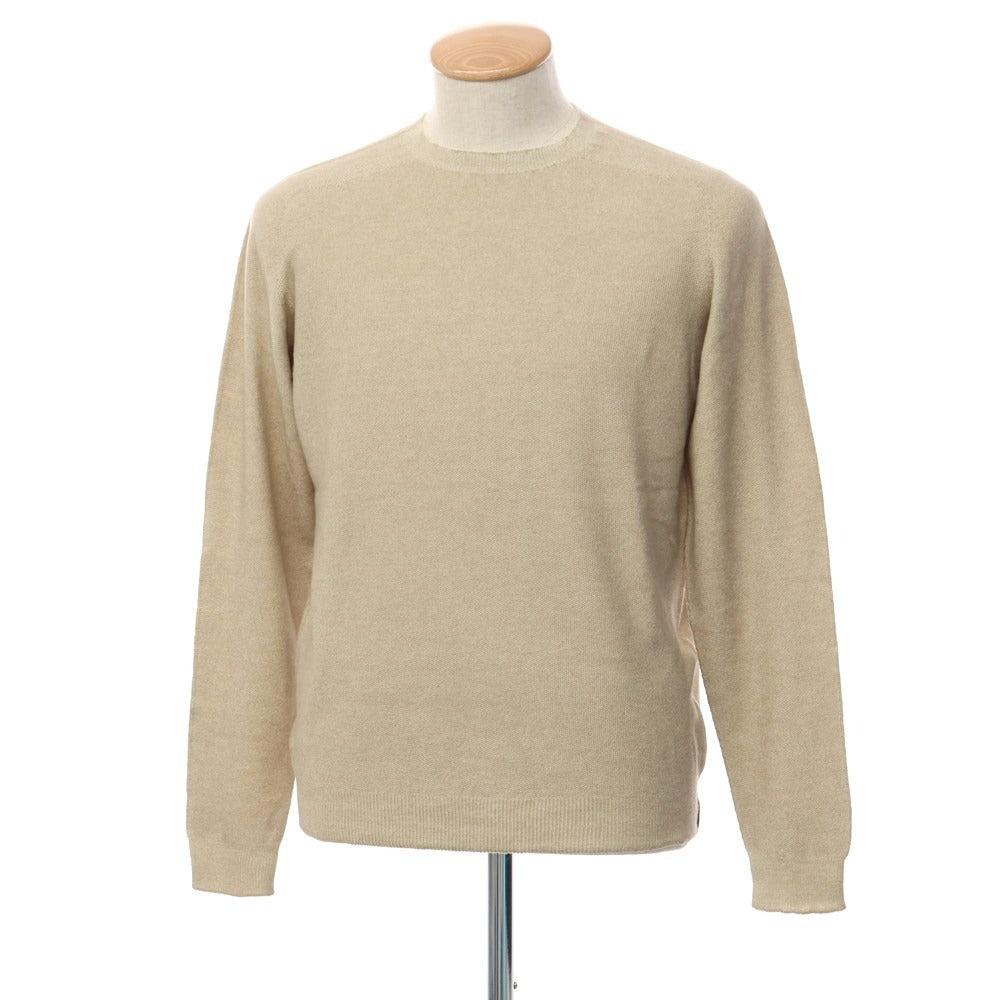 [Used] ZANONE Cotton Rayon Reversible Crew Neck Pullover Knit Beige [Size 46] [BEI] [S/S] [Condition Rank B] ​​[Men&