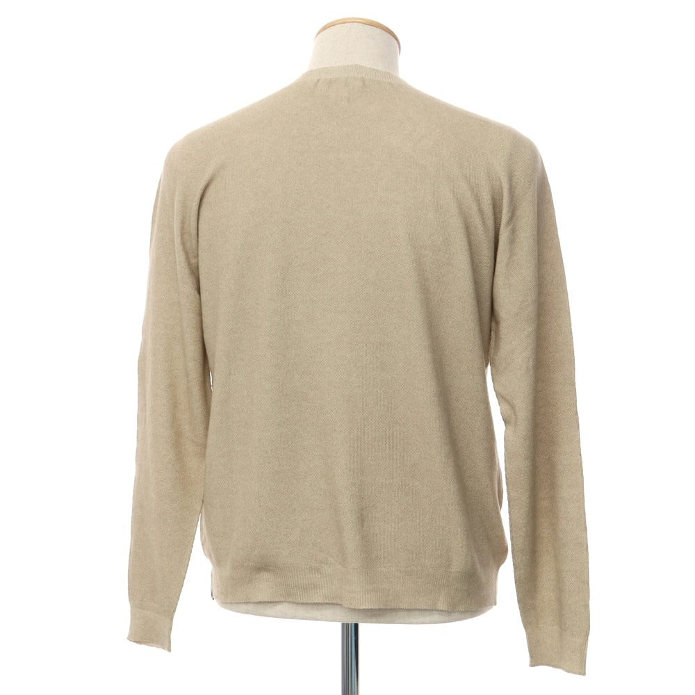 [Used] ZANONE Cotton Rayon Reversible Crew Neck Pullover Knit Beige [Size 46] [BEI] [S/S] [Condition Rank B] ​​[Men&