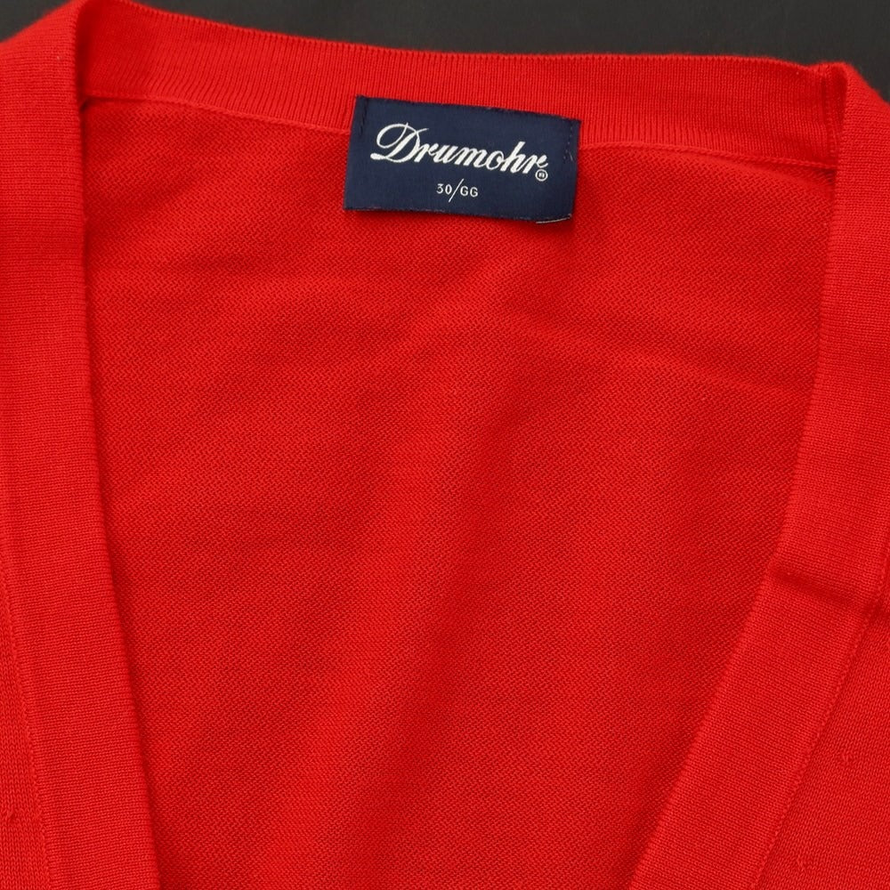 [Used] Drumohr Cotton Knit Vest Red [Size 46] [RED] [S/S] [Condition Rank B] ​​[Men&