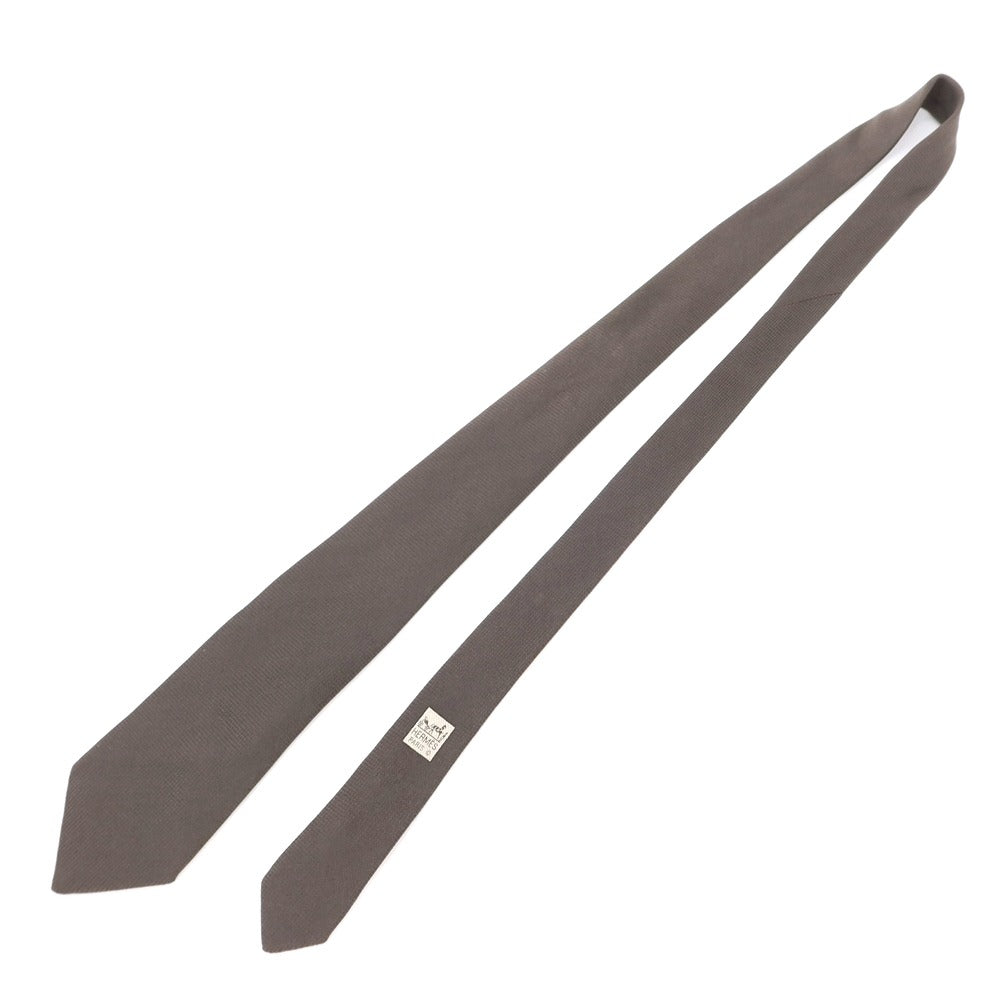 [Used] Hermes HERMES 3-fold silk tie, grey [GRY] [S/S/A/W] [Condition: C] [Men&