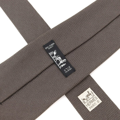 [Used] Hermes HERMES 3-fold silk tie, grey [GRY] [S/S/A/W] [Condition: C] [Men&