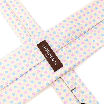 [Used] Dormeuil Dot 3-fold Silk Tie Ivory [BEI] [S/S/A/W] [Condition Rank B] ​​[Men&