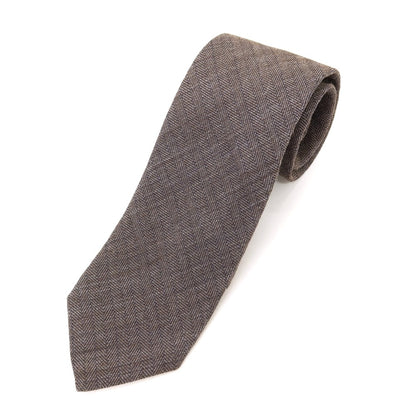 [Used] Makers Shirt Kamakura 3-fold silk tie brown grey [GRY] [S/S/A/W] [Condition Rank B] ​​[Men&