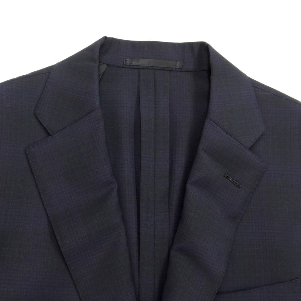 [Used] URBAN RESEARCH Wool Check 3-Button Suit Black x Navy [Size 46] [BLK] [S/S] [Condition Rank C] [Men&