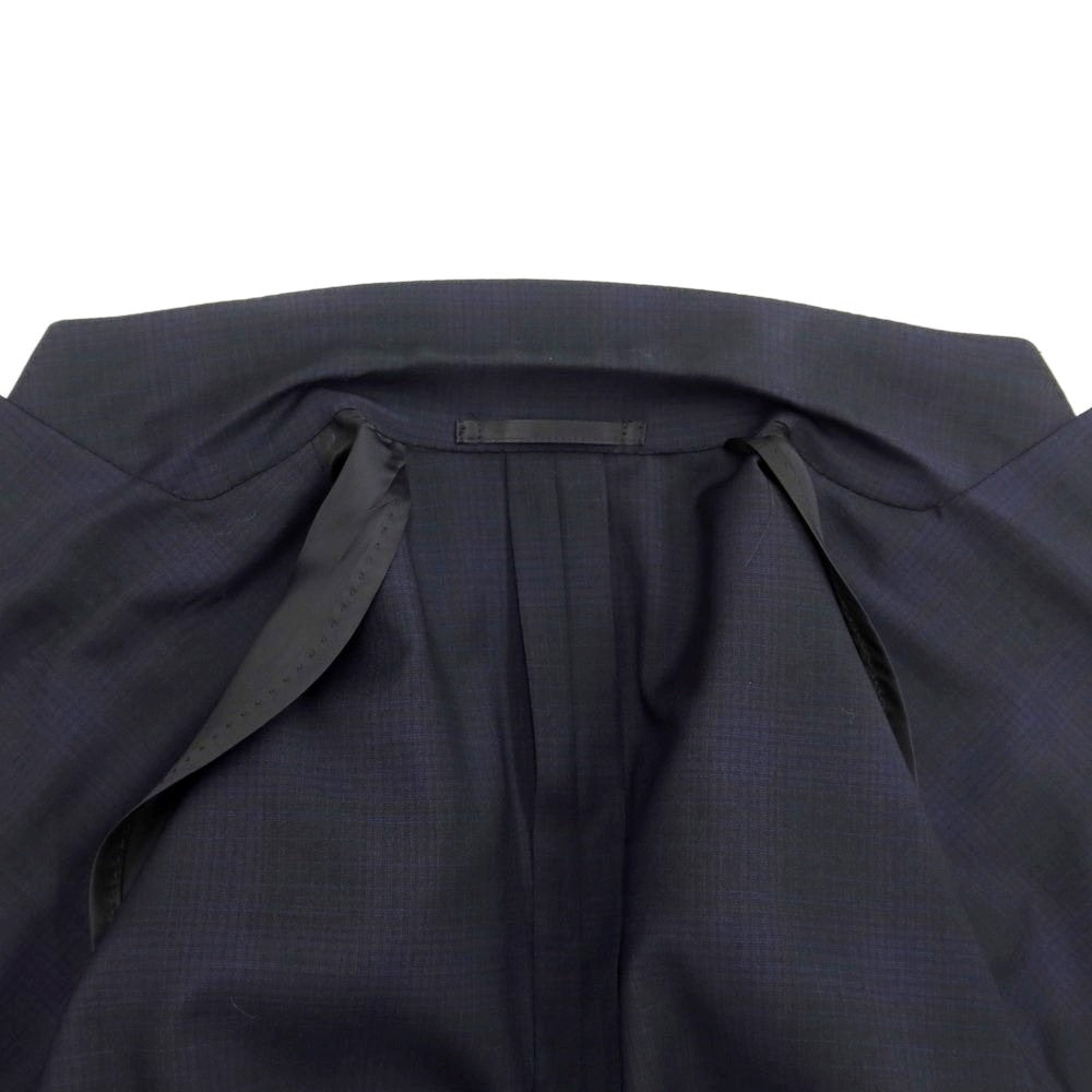 [Used] URBAN RESEARCH Wool Check 3-Button Suit Black x Navy [Size 46] [BLK] [S/S] [Condition Rank C] [Men&