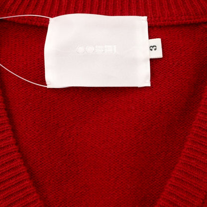 [Used] COSEI Wool V-neck pullover knit Red [Size 3] [RED] [A/W] [Condition Rank B] ​​[Men&