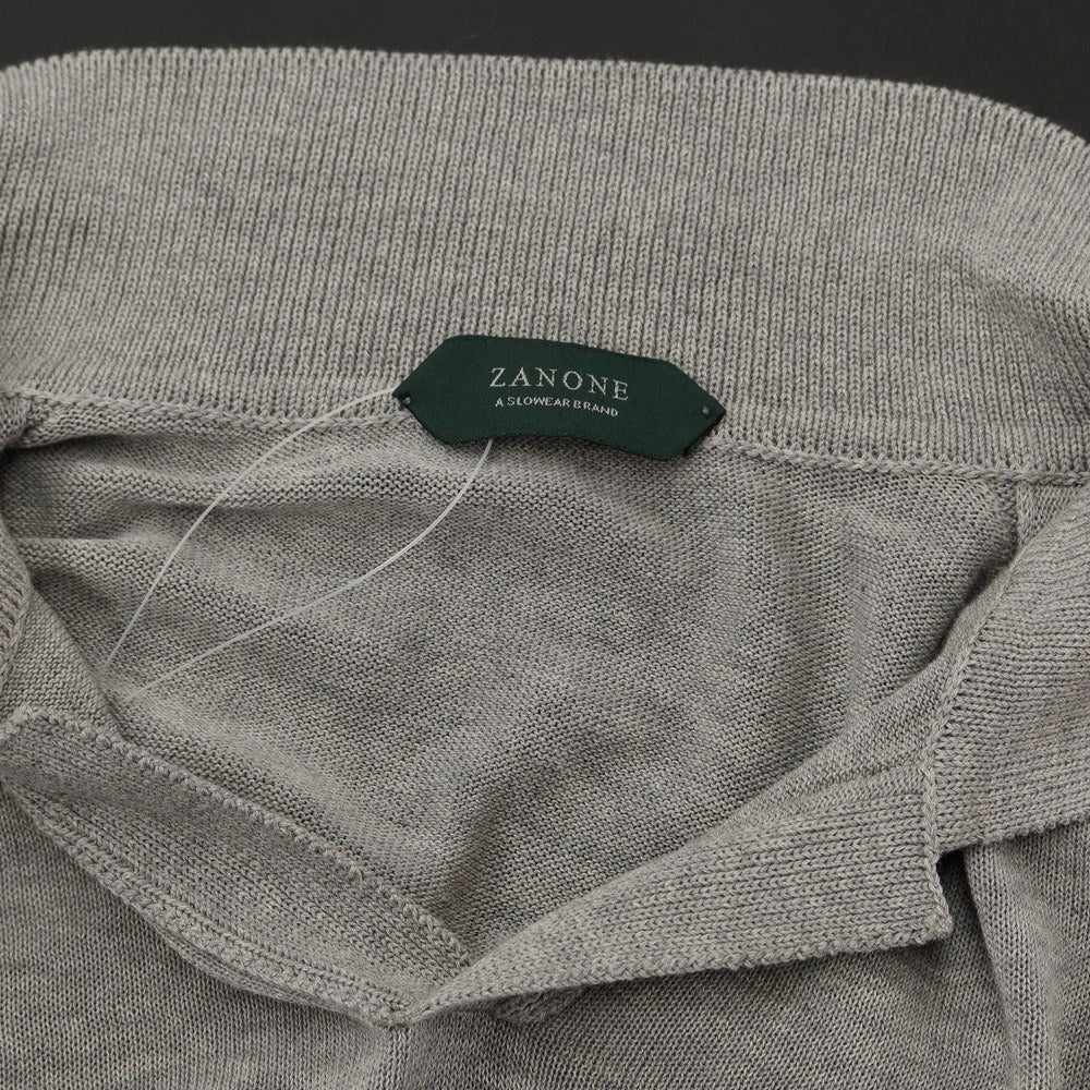 [Used] ZANONE Cotton Skipper Polo Knit Grey [Size 52] [GRY] [S/S] [Condition Rank C] [Men&