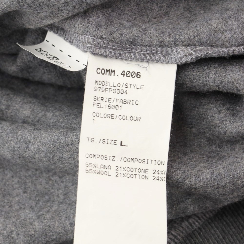 [Used] eleventy wool cotton pullover knit, grey [Size L] [GRY] [A/W] [Condition Rank C] [Men&