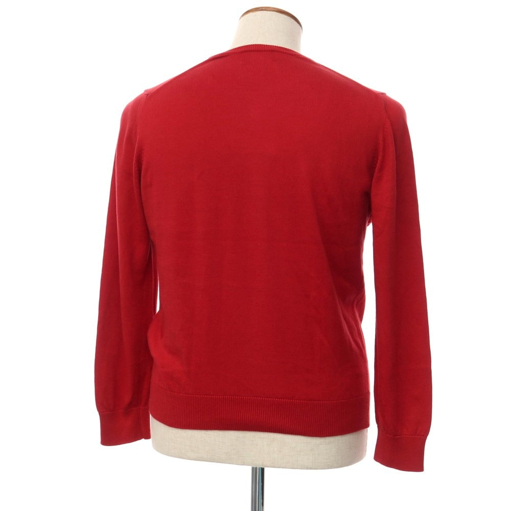 [Used] Drumohr Cotton Crew Neck Pullover Knit Red [Size 40] [RED] [S/S] [Condition Rank B] ​​[Men&