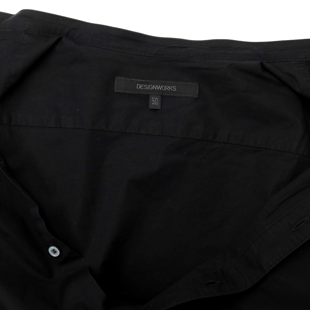 [Used] DESIGNWORKS Stretch Cotton Band Collar Casual Shirt Black [Size 50] [BLK] [S/S/A/W] [Condition Rank C] [Men&