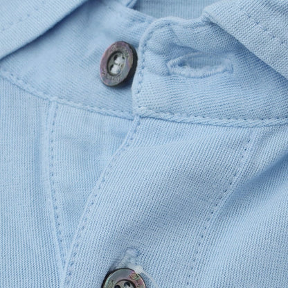 【中古】ドルモア DRUMOHR コットン 長袖 ポロシャツ ライトブルー【サイズS】【BLU】【S/S/A/W】【状態ランクA】【メンズ】【769284】