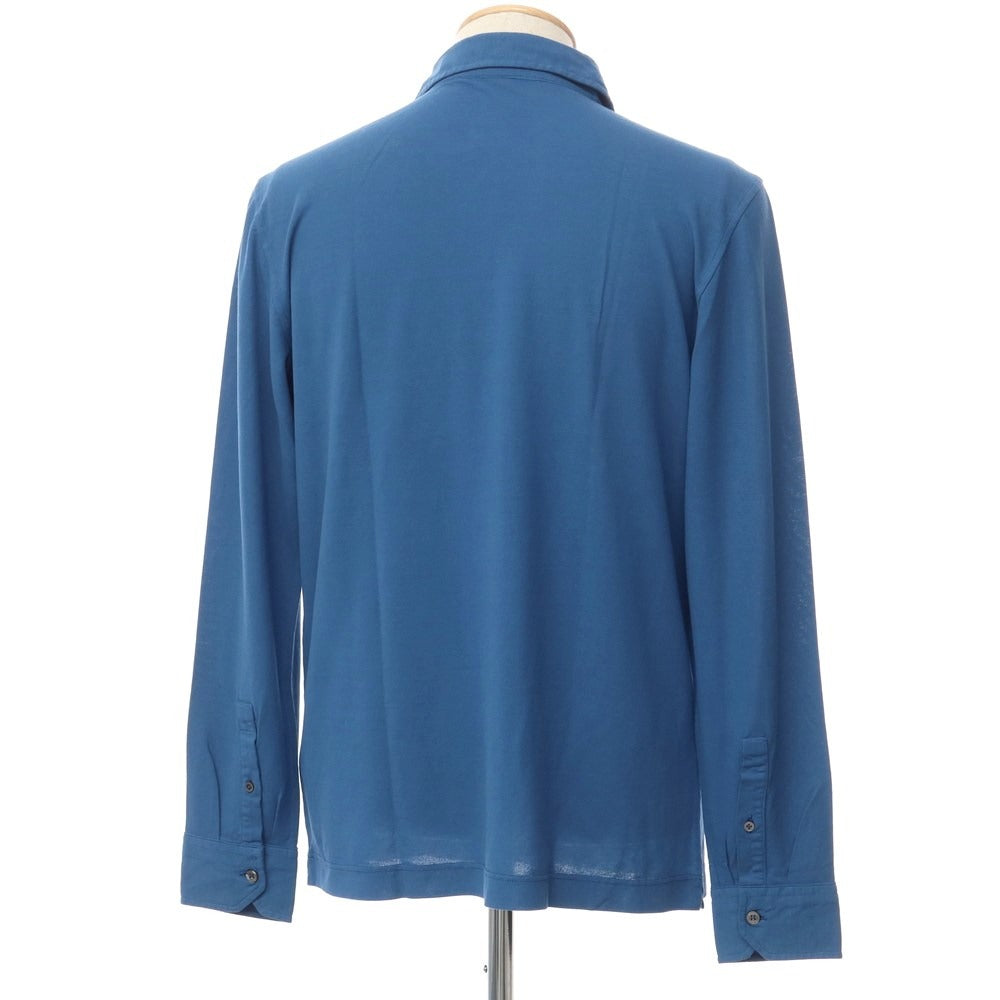 [Used] Drumohr Cotton Long Sleeve Polo Shirt Dark Blue [Size S] [BLU] [S/S/A/W] [Condition Rank B] ​​[Men&