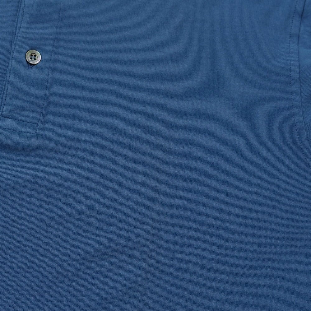 [Used] Drumohr Cotton Long Sleeve Polo Shirt Dark Blue [Size S] [BLU] [S/S/A/W] [Condition Rank B] ​​[Men&