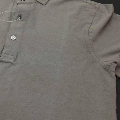 [Used] Drumohr Cotton Long Sleeve Polo Shirt Warm Gray [Size S] [GRY] [S/S/A/W] [Condition Rank C] [Men&