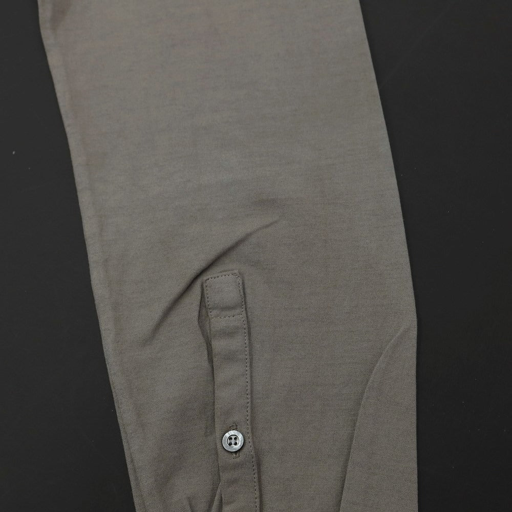 [Used] Drumohr Cotton Long Sleeve Polo Shirt Warm Gray [Size S] [GRY] [S/S/A/W] [Condition Rank C] [Men&