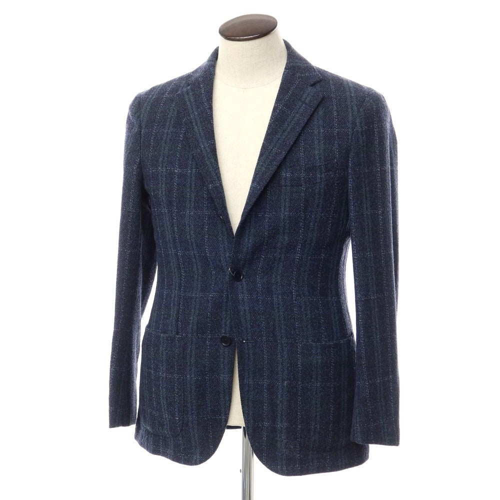 [Used] UNITED ARROWS Wool Polyester Check Tailored Jacket Navy [Size 48] [NVY] [A/W] [Condition Rank D] [Men&