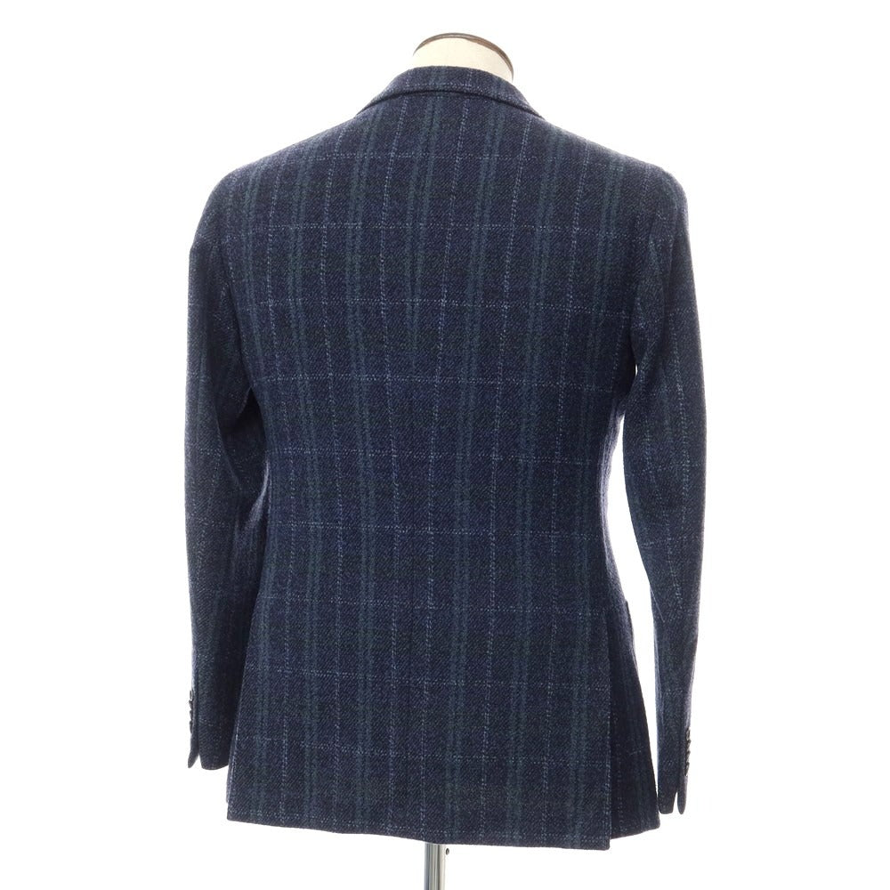 [Used] UNITED ARROWS Wool Polyester Check Tailored Jacket Navy [Size 48] [NVY] [A/W] [Condition Rank D] [Men&