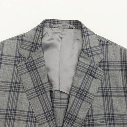 [Used] UNITED ARROWS Wool Check 2B Tailored Jacket Gray x Navy [Size 48] [GRY] [S/S] [Condition Rank D] [Men&