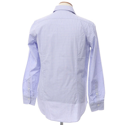 [Used] BEAMS HEART Cotton Check Wide Collar Dress Shirt Lavender [Size 40] [PUP] [S/S/A/W] [Condition Rank B] ​​[Men&