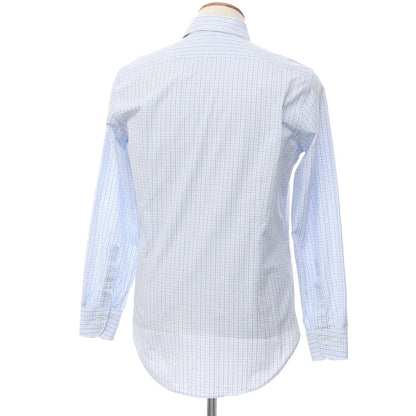 [Used] BEAMS HEART Cotton Check Wide Collar Dress Shirt Light Blue x White [Size 39] [BLU] [S/S/A/W] [Condition Rank B] ​​[Men&