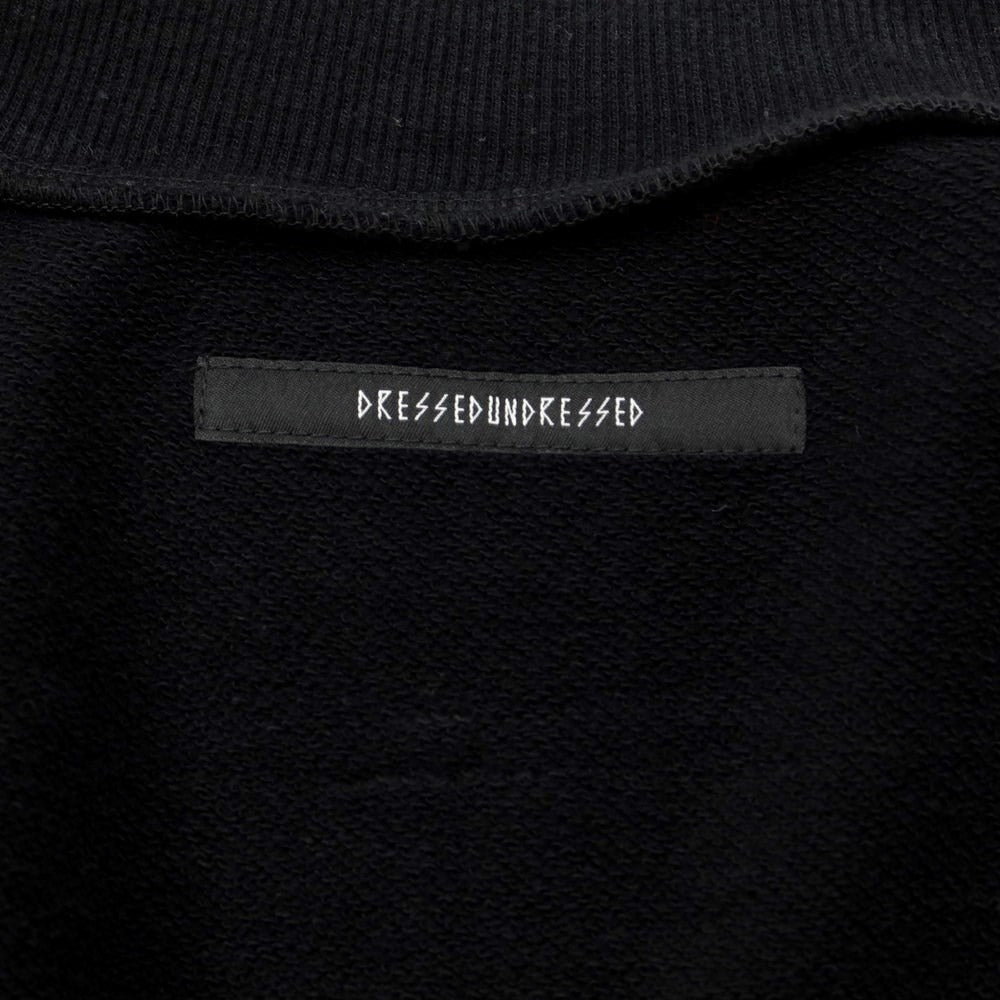 [Used] DRESSEDUNDRESSED Cotton Sweatshirt Zip-up Blouson Black [Size 3] [BLK] [S/S] [Condition Rank C] [Men&