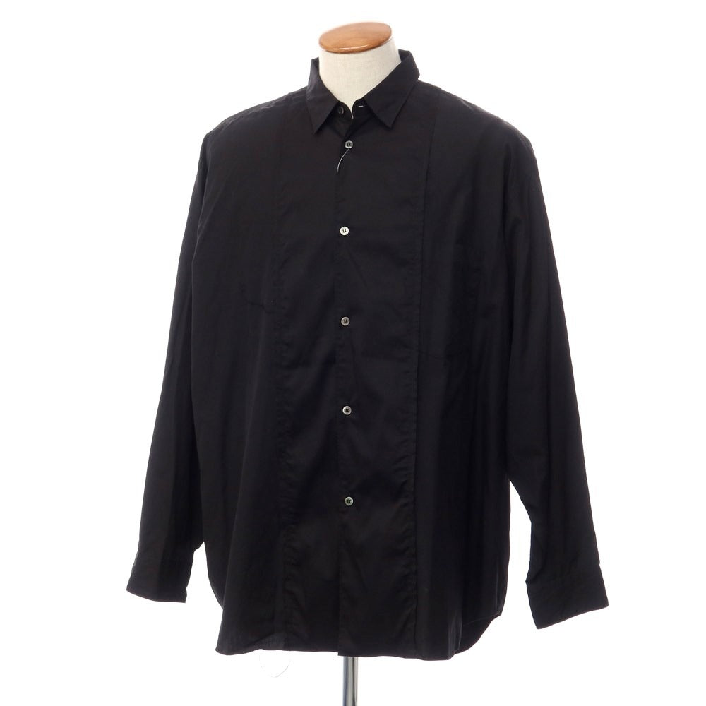 【中古】コムデギャルソンオムプリュス COMME des GARCONS HOMME PLUS 2018年春夏 コットン 長袖シャツ ブラック【サイズM】【BLK】【S/S/A/W】【状態ランクB】【メンズ】【769275】
