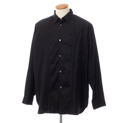 【中古】コムデギャルソンオムプリュス COMME des GARCONS HOMME PLUS 2018年春夏 コットン 長袖シャツ ブラック【サイズM】【BLK】【S/S/A/W】【状態ランクB】【メンズ】【769275】