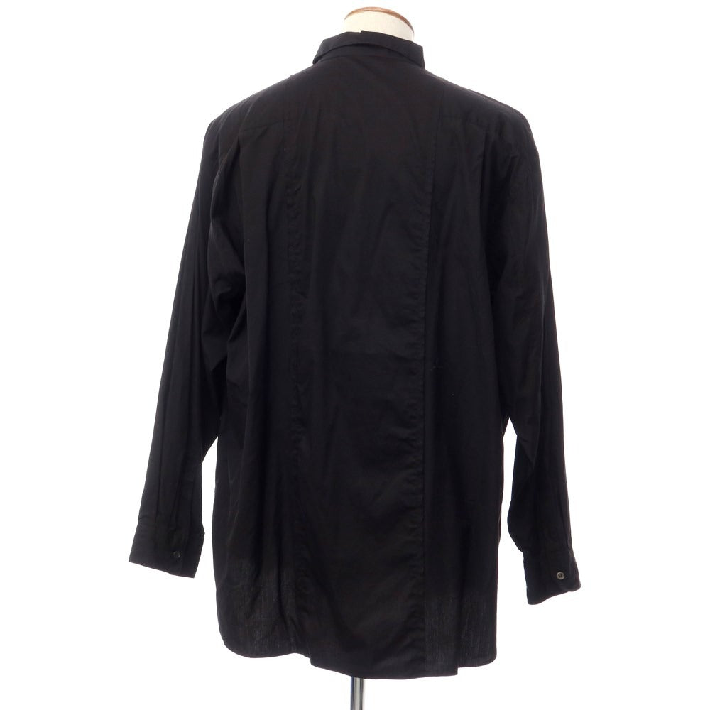【中古】コムデギャルソンオムプリュス COMME des GARCONS HOMME PLUS 2018年春夏 コットン 長袖シャツ ブラック【サイズM】【BLK】【S/S/A/W】【状態ランクB】【メンズ】【769275】