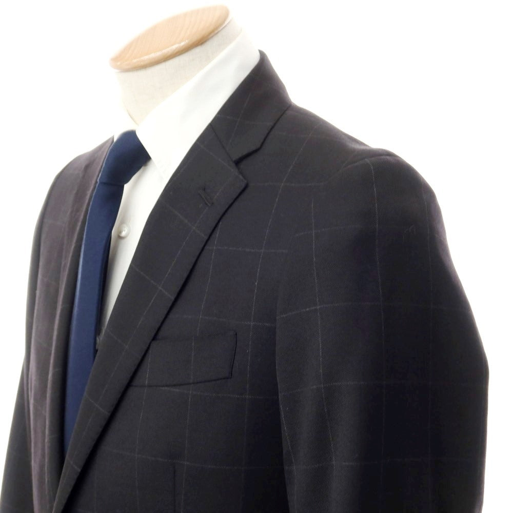 [Used] Simplicite Wool Windowpane Check 2-Button Suit Black x Gray [Size 44] [BLK] [A/W] [Condition Rank B] ​​[Men&