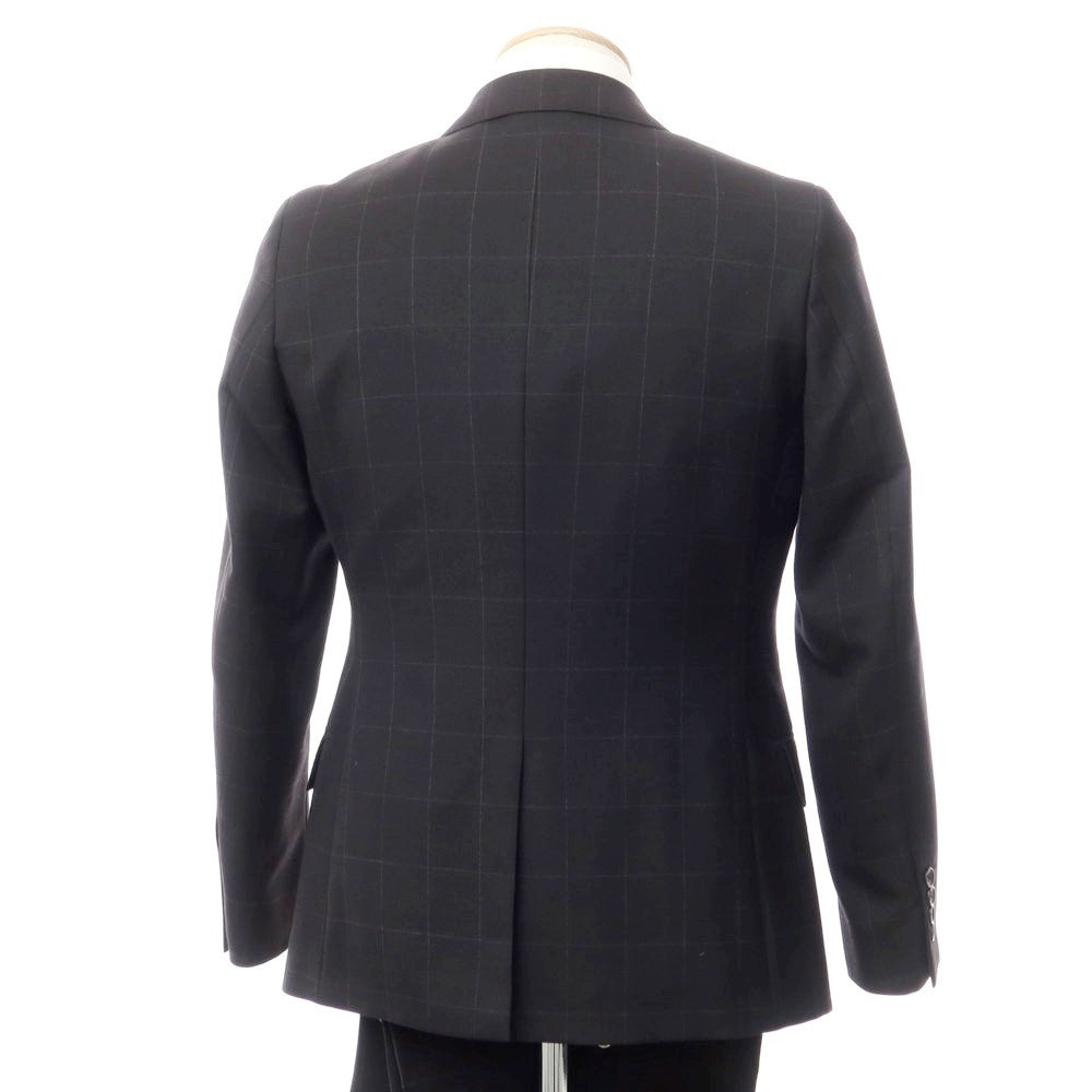 [Used] Simplicite Wool Windowpane Check 2-Button Suit Black x Gray [Size 44] [BLK] [A/W] [Condition Rank B] ​​[Men&