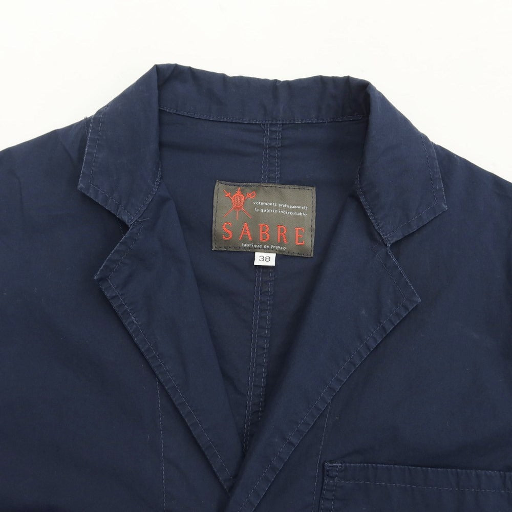 [Used] SABRE Cotton 3B Casual Jacket Navy [Size 38] [NVY] [S/S] [Condition Rank C] [Men&