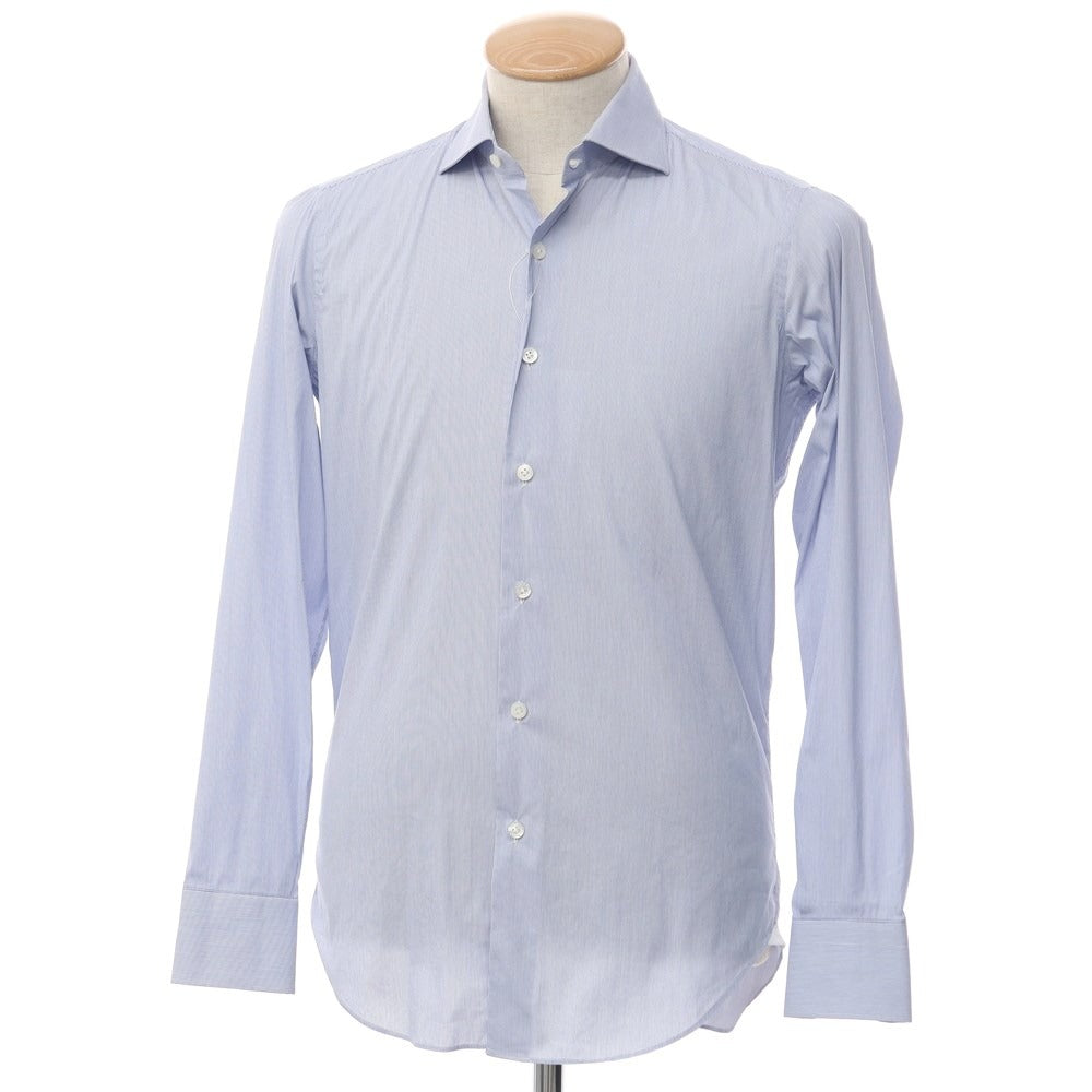 [Used] Maria Santangelo Cotton Polyester Wide Collar Dress Shirt Blue x White [Size 37] [BLU] [S/S/A/W] [Condition Rank C] [Men&