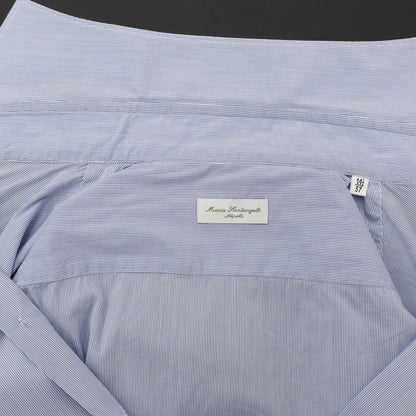 [Used] Maria Santangelo Cotton Polyester Wide Collar Dress Shirt Blue x White [Size 37] [BLU] [S/S/A/W] [Condition Rank C] [Men&