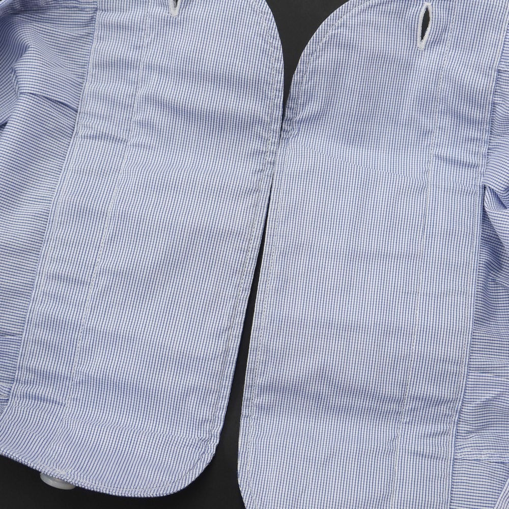 [Used] Maria Santangelo Cotton Polyester Wide Collar Dress Shirt Blue x White [Size 37] [BLU] [S/S/A/W] [Condition Rank C] [Men&