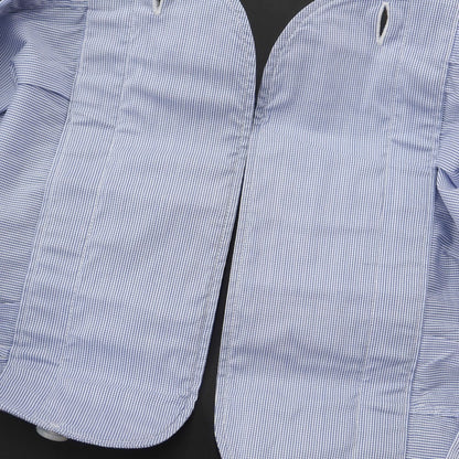 [Used] Maria Santangelo Cotton Polyester Wide Collar Dress Shirt Blue x White [Size 37] [BLU] [S/S/A/W] [Condition Rank C] [Men&